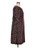 Perceptions Print Burgundy Casual Dress Size XL - photo 4