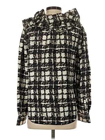 J.Crew Collection Long Sleeve Silk Top (view 2)