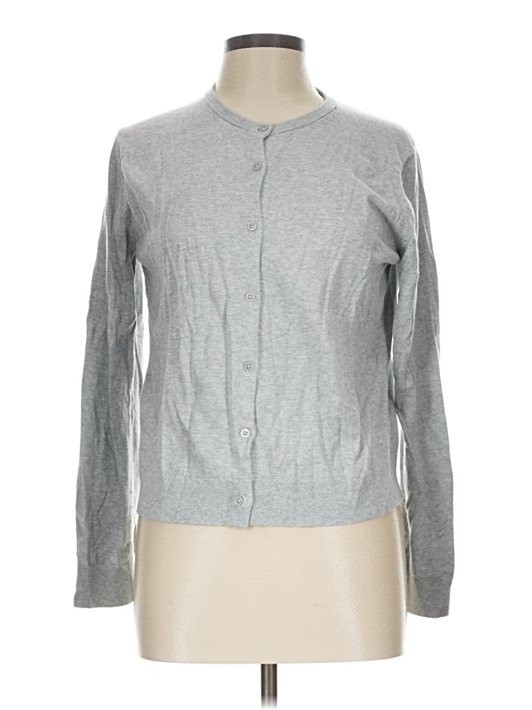 Pre-owned Uniqlo Cardigan Sweater In Gray
