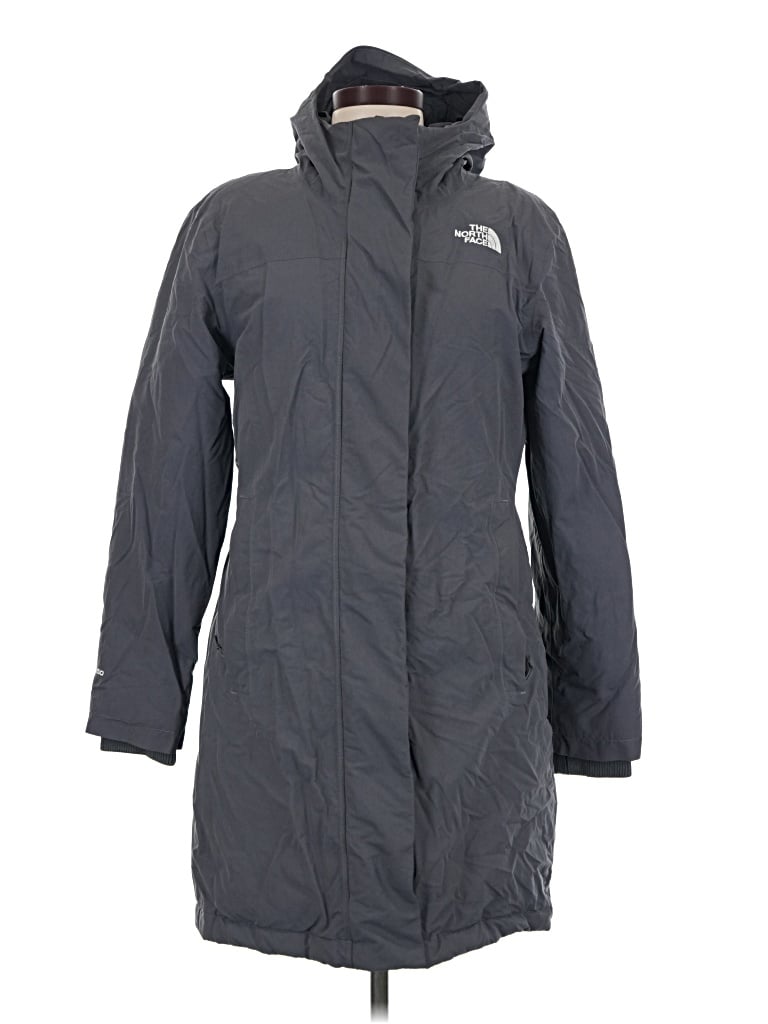 Pre-owned The North Face Raincoat In Gray