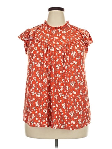 Indigo Rose Short Sleeve Blouse (view 1)