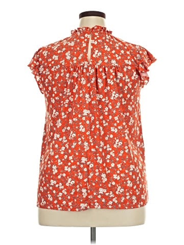 Indigo Rose Short Sleeve Blouse (view 2)