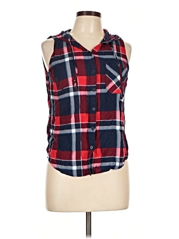 Polly & Esther Sleeveless Button-Down Shirt (view 1)