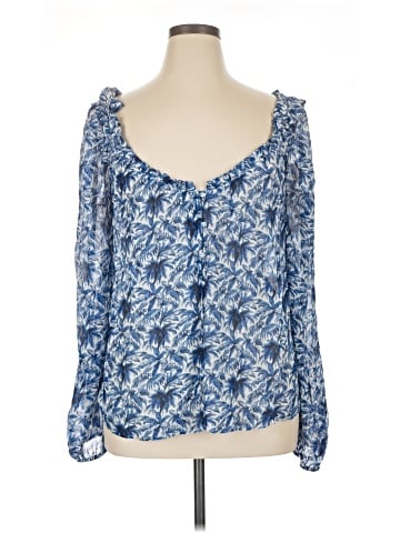 Paige Long Sleeve Silk Top (view 1)