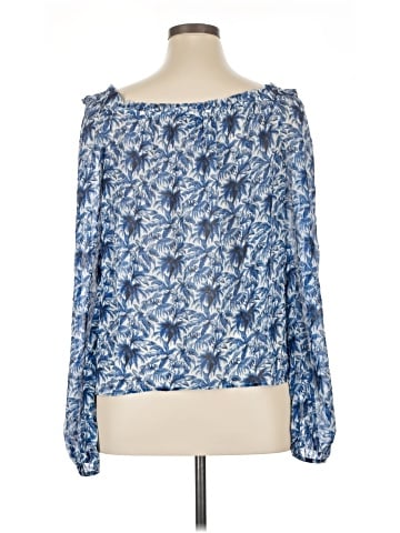 Paige Long Sleeve Silk Top (view 2)