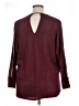 Casting 100% Viscose Burgundy Pullover Sweater Size XL (estimated) - photo 2