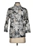 Studio Works Print Silver 3/4 Sleeve Blouse Size S - photo 1