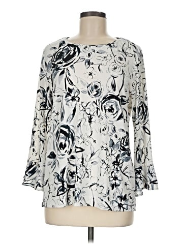 Karl Lagerfeld Paris 3/4 Sleeve Blouse (view 1)