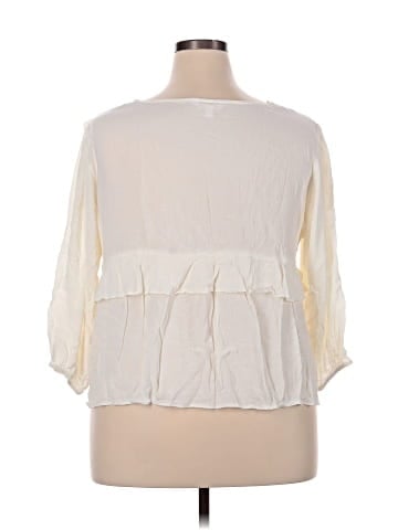LC Lauren Conrad 3/4 Sleeve Blouse (view 2)