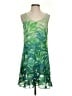 CAbi 100% Polyester Tropical Green Cocktail Dress Size S - photo 1
