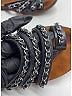 Chanel Black Leather Gladiator Sandals Size EU 36 1/2 - photo 4
