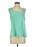 Mine 100% Polyester Teal Sleeveless Blouse Size S - photo 1
