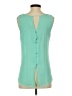 Mine 100% Polyester Teal Sleeveless Blouse Size S - photo 2