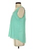 Mine 100% Polyester Teal Sleeveless Blouse Size S - photo 5
