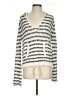 Paradise Stripes Silver Pullover Sweater Size S - photo 1