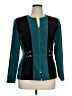 Amanda Smith Color Block Teal Jacket Size 14 Petite - photo 1