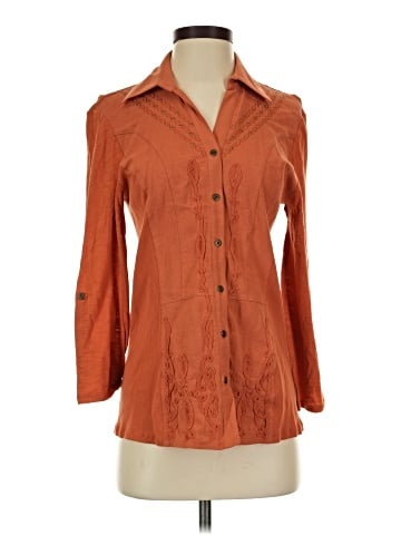 Reba 3/4 Sleeve Button-Down Shirt (view 1)
