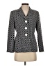 Kasper 100% Polyester Print Gray Blazer Size 2 - photo 1