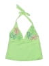 Beach Bay Tropical Green Swimsuit Top Size 12 - photo 1