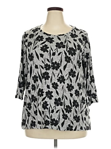 Bobeau 3/4 Sleeve Blouse (view 1)