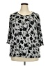 Bobeau Silver 3/4 Sleeve Blouse Size 2X - photo 1