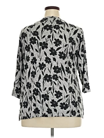 Bobeau 3/4 Sleeve Blouse (view 2)