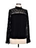 Libby Edelman 100% Polyester Black Long Sleeve Blouse Size M - photo 1