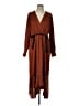 BCBGMAXAZRIA 100% Polyester Brown Casual Dress Size L - photo 1