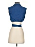 Blush Blue Sleeveless Button-Down Shirt Size S - photo 2
