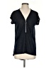 Joan Vass Black Short Sleeve Henley Size XS - photo 1