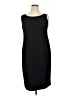 Kasper Solid Black Cocktail Dress Size 16 - photo 1