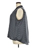 Como Black 100% Polyester Gray Sleeveless Blouse Size 3X - photo 5