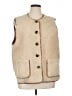 Boden 100% Polyester Ivory Faux Fur Vest Size 16 - 18 - photo 1