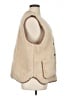 Boden 100% Polyester Ivory Faux Fur Vest Size 16 - 18 - photo 4
