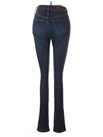 Madewell Tall 9" Mid-Rise Skinny Jeans in Larkspur Wash: TENCEL&trade; Denim Edition (view 2)