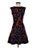 J.Crew 100% Polyester Print Blue Cocktail Dress Size 00 - photo 1