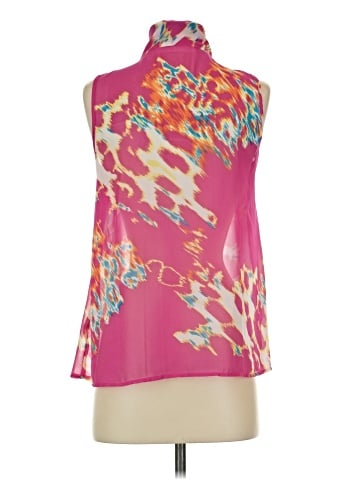 Peach Love Cream California Sleeveless Blouse (view 2)