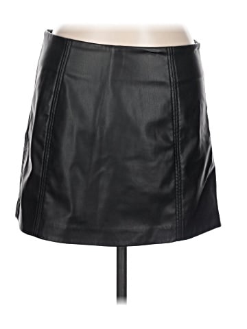 Monki Faux Leather Skirt (view 1)