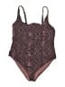 Yitty Paisley Burgundy One Piece Swimsuit Size 3X - photo 1