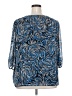 East5th 100% Polyester Blue 3/4 Sleeve Blouse Size 3X - photo 2
