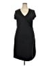 Athleta Solid Black Casual Dress Size 2X - photo 1