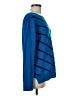 Liz Claiborne 100% Cotton Chevron-herringbone Blue Pullover Sweater Size M - photo 4