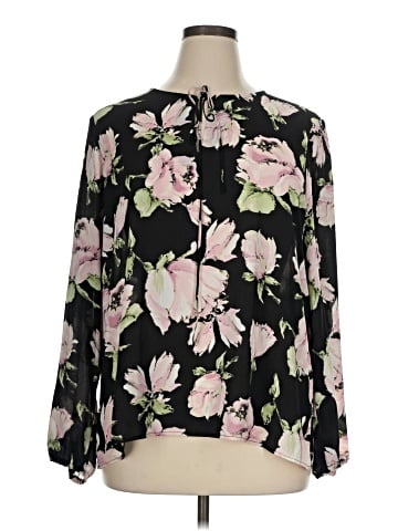 Kasper Long Sleeve Blouse (view 1)