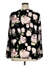Kasper Floral Black Long Sleeve Blouse Size XL - photo 2