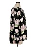 Kasper Floral Black Long Sleeve Blouse Size XL - photo 4