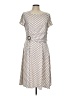 Perceptions Houndstooth Silver Casual Dress Size L - photo 1