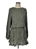 Mud Pie 100% Rayon Houndstooth Gray Casual Dress Size L - photo 1