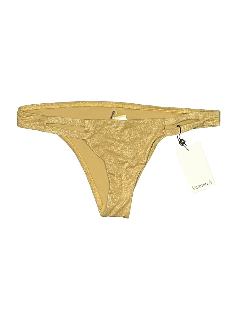 Vitamin A Swimsuit Bottoms In Gold