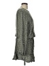 Mud Pie 100% Rayon Houndstooth Gray Casual Dress Size L - photo 4