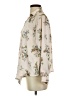 Timing 100% Polyester Floral Ivory Long Sleeve Blouse Size S - photo 5
